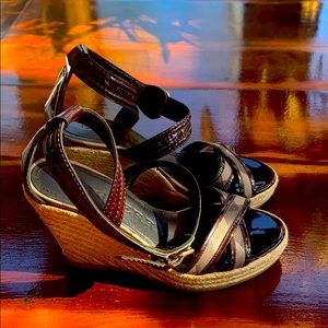 Burberry wedge sandals